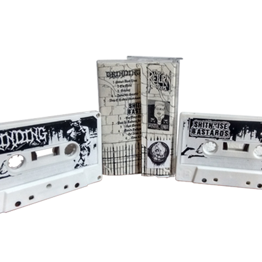 IMG_Cassette_Split_Grinding_ShitNoise_Bastards_Edición_Psycho_Noise_Records